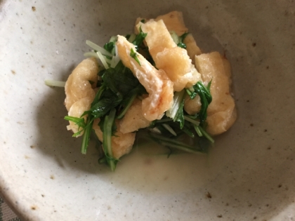 白だしで簡単に☆水菜のさっと煮