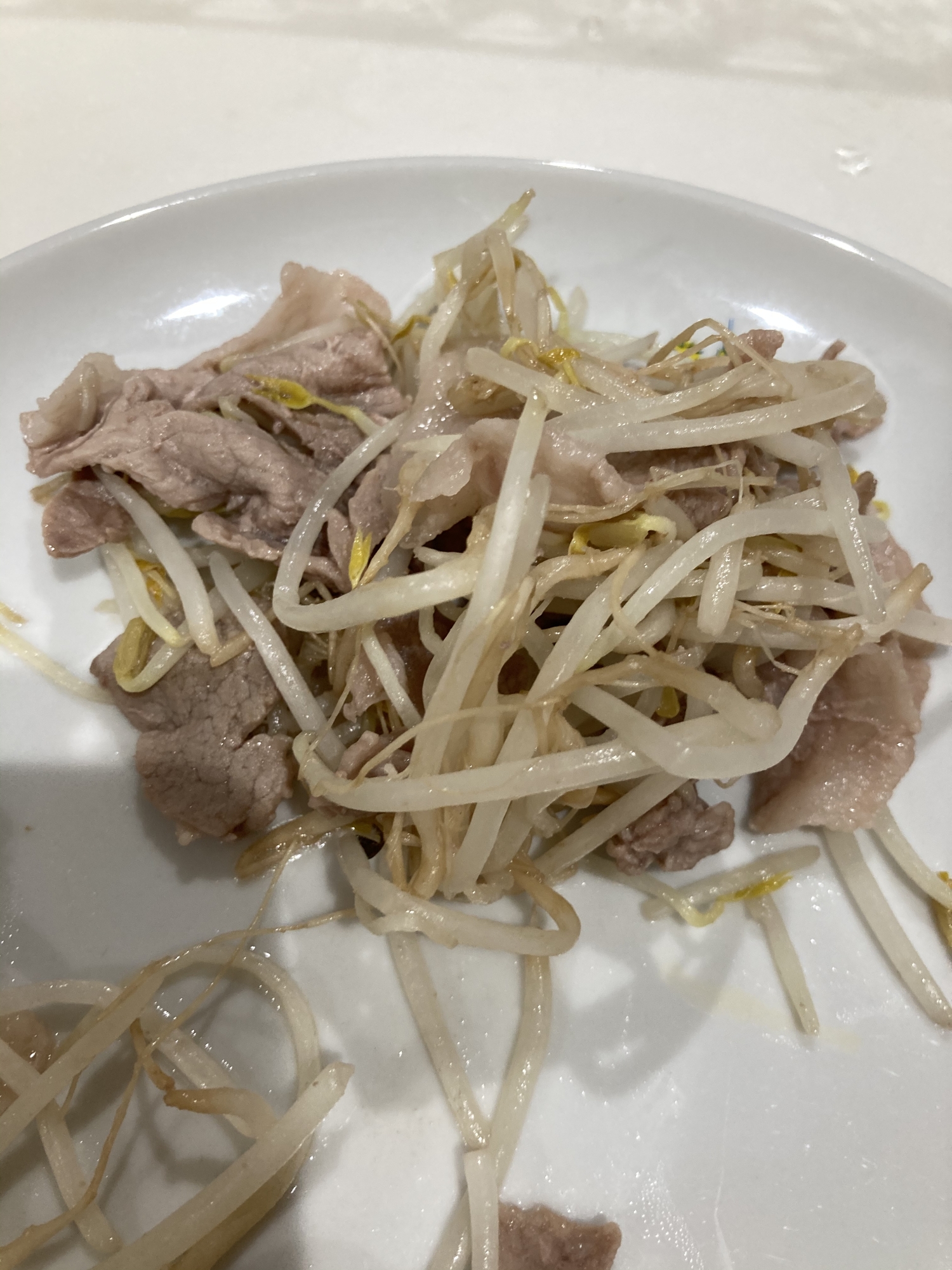 作り置き！塩炒めのもやしと豚肉！