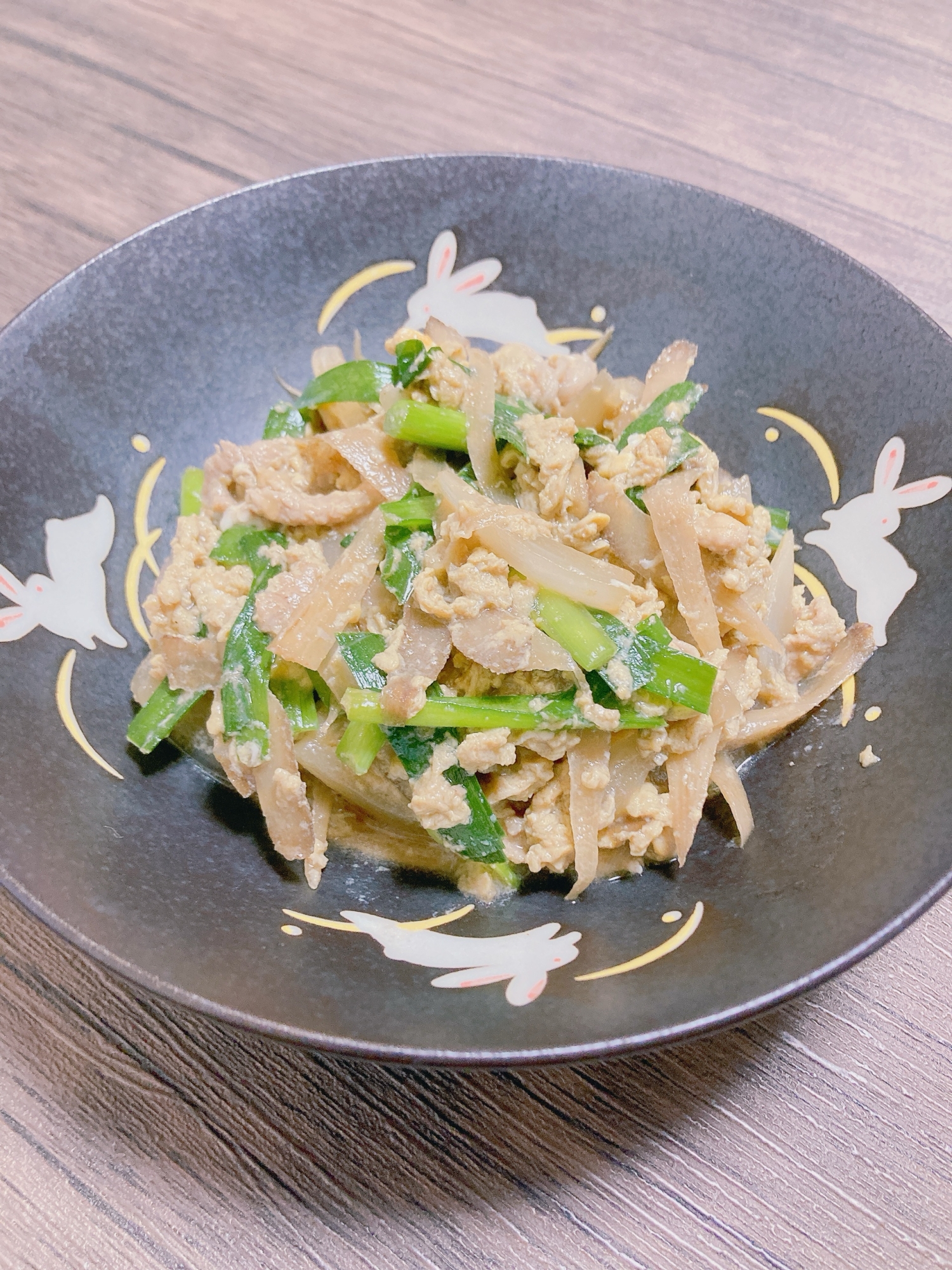 豚肉とごぼうの柳川風煮