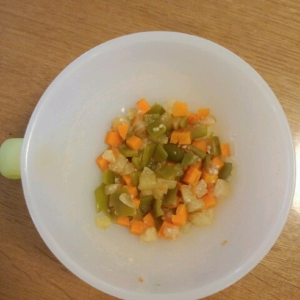 離乳食 中期 なすとピーマンと人参のトマト煮 レシピ 作り方 By Koko0730 楽天レシピ 離乳食 中期 なすとピーマンと人参のトマト煮 レシピ 作り方 By Koko0730 楽天レシピ