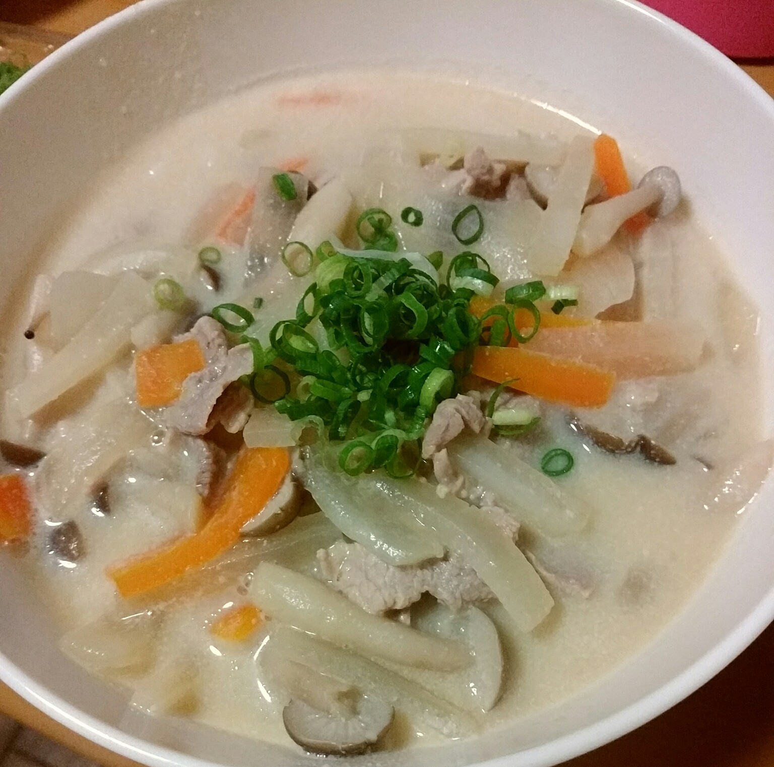 野菜たっぷりお味噌豆乳うどん レシピ 作り方 By Dedenee 楽天レシピ