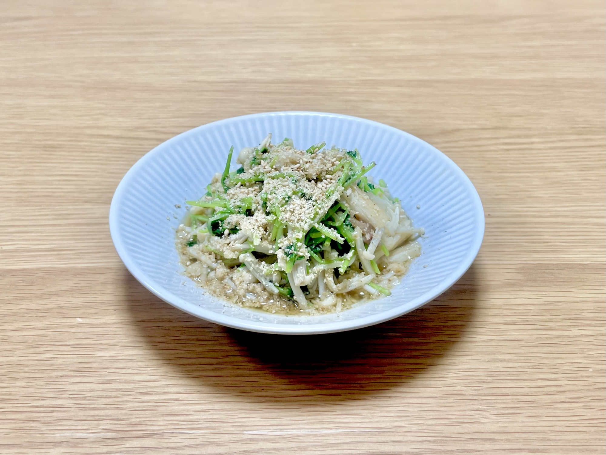 四毒抜き◆豆苗とえのきの煮びたし