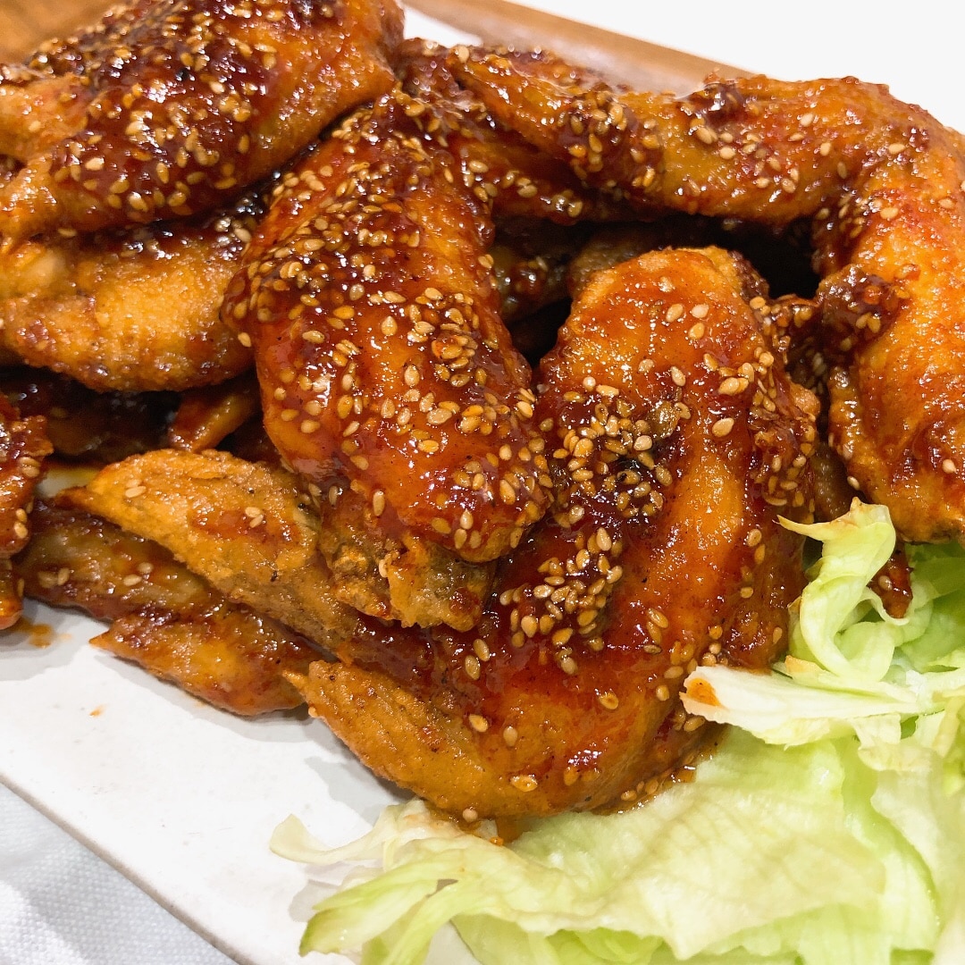 タレが絡む止まらない美味さ！ピリ辛手羽先の唐揚げ レシピ・作り方 by yu－－ - 楽天レシピ