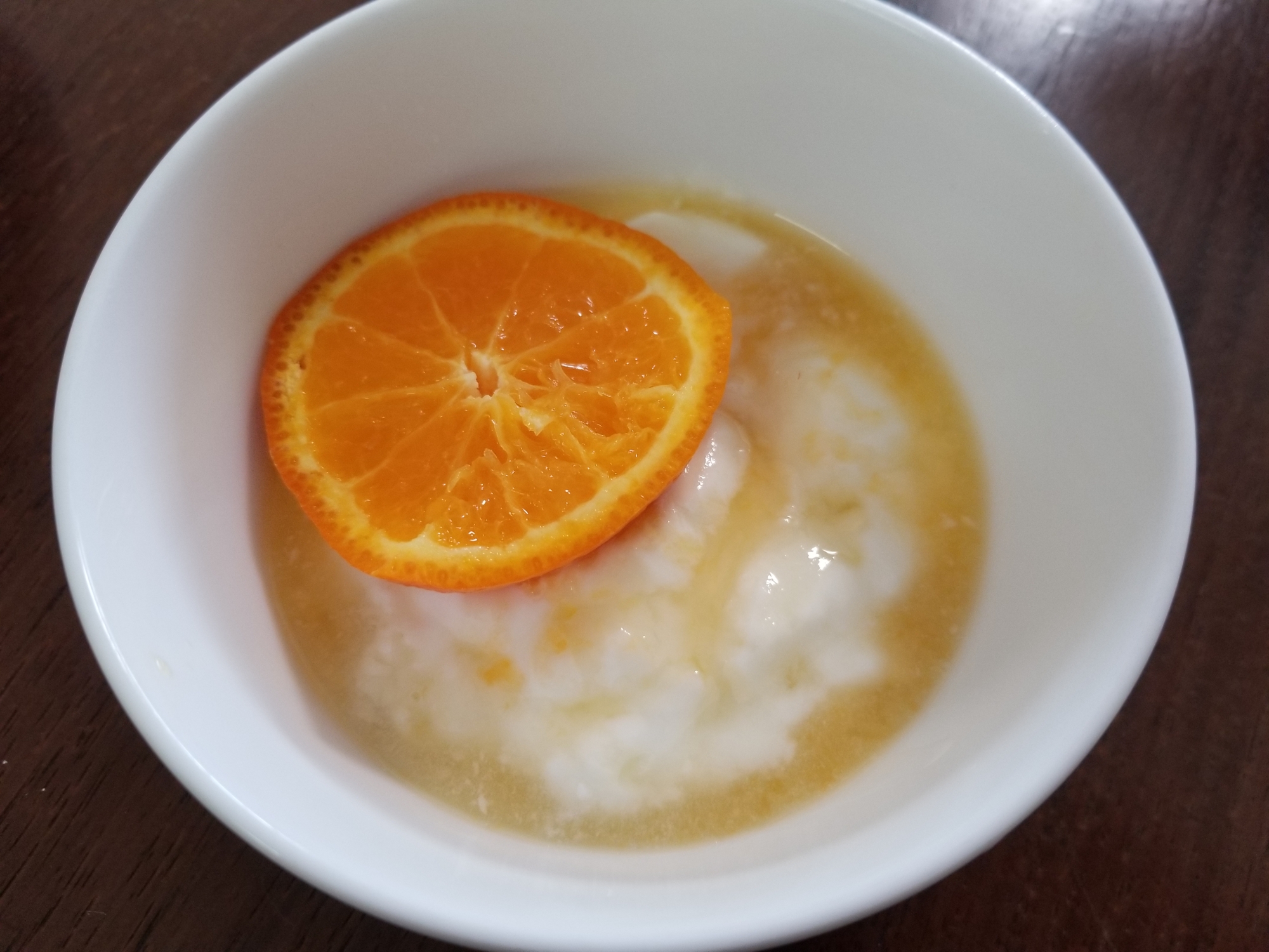 朝食に☆さわやかオレンジのヨーグルト