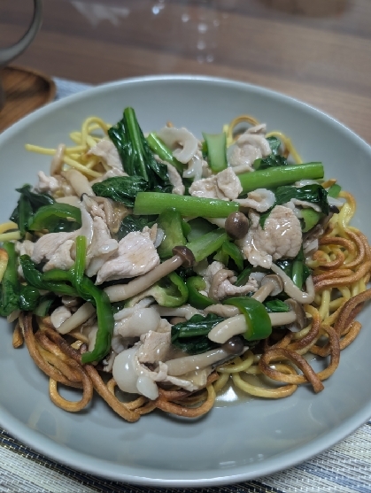オイスター風味のあんdeパリパリかた焼きそば