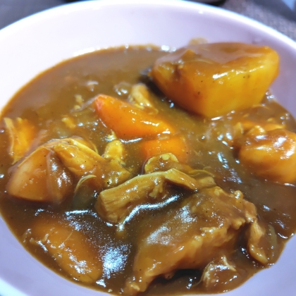 有るもので作る♪蓮根とほうれん草deカレー