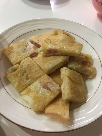 焼きそば麺入りチヂミ風