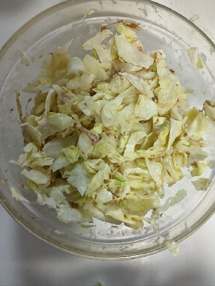 節約！簡単！美味！キャベツとツナの醤油マヨ合え♪