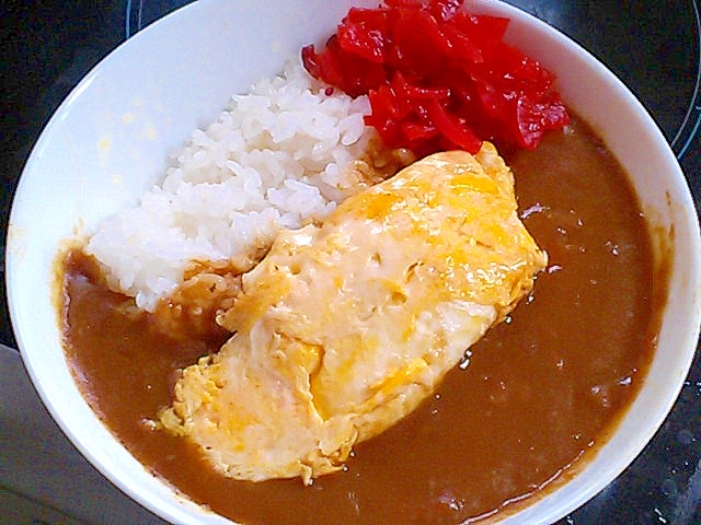 マイルドな味わい！チーズオムレツカレー