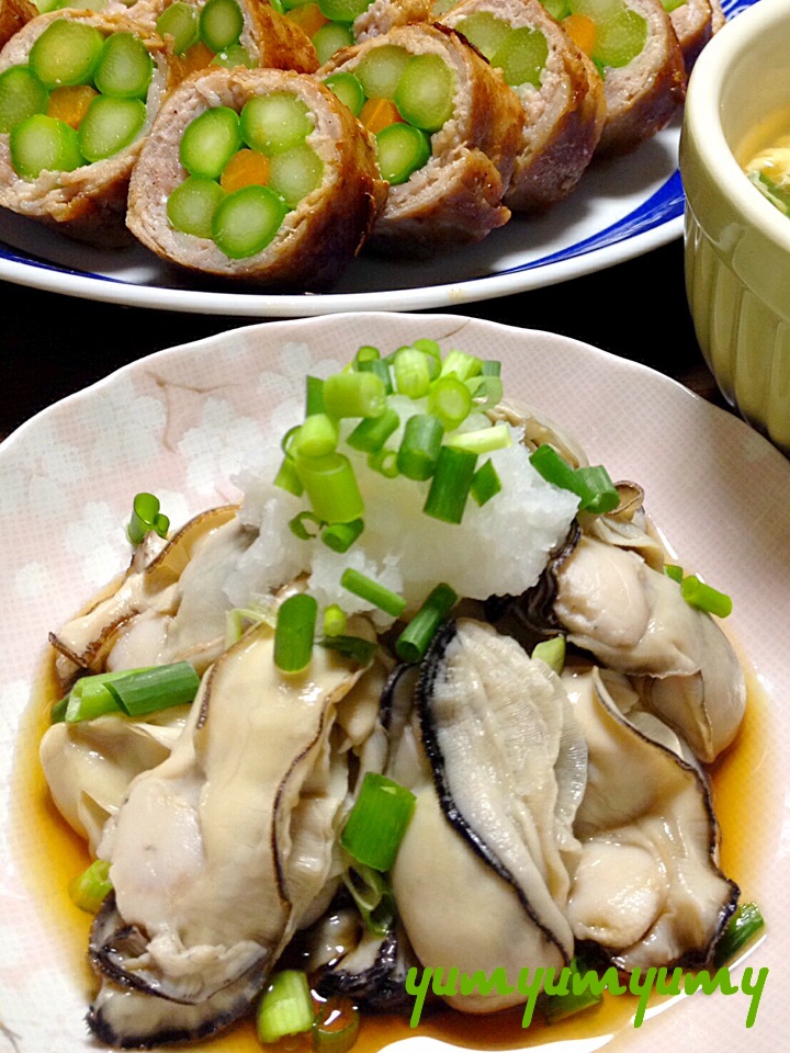 牡蠣のぽん酢和えです 一番簡単 パッと作る牡蠣料理 レシピ 作り方 By ゆんゆんゅん 楽天レシピ