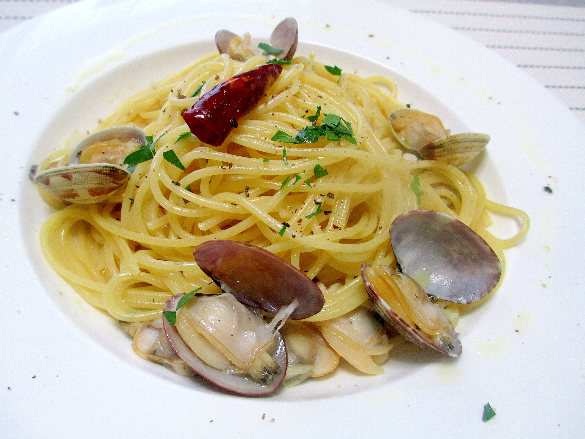 定番パスタ ボンゴレ ビアンコ レシピ 作り方 By たけちゃ む 楽天レシピ 定番パスタ ボンゴレ ビアンコ レシピ 作り方 By たけちゃ む 楽天レシピ