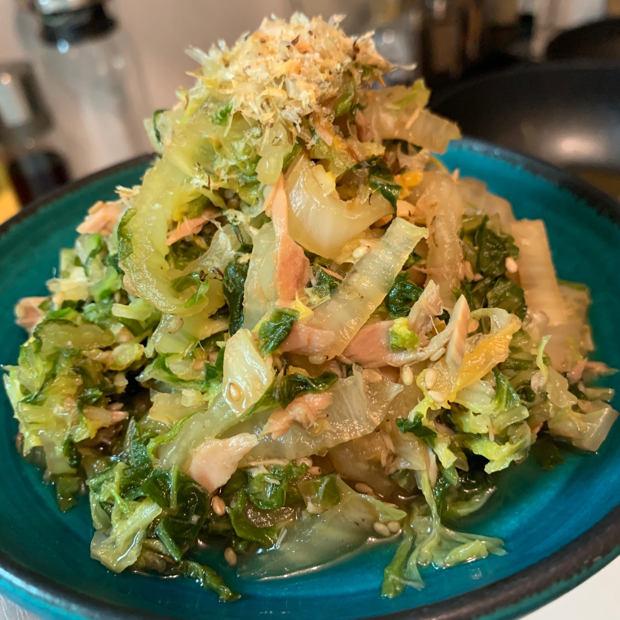 白菜とツナのうま煮