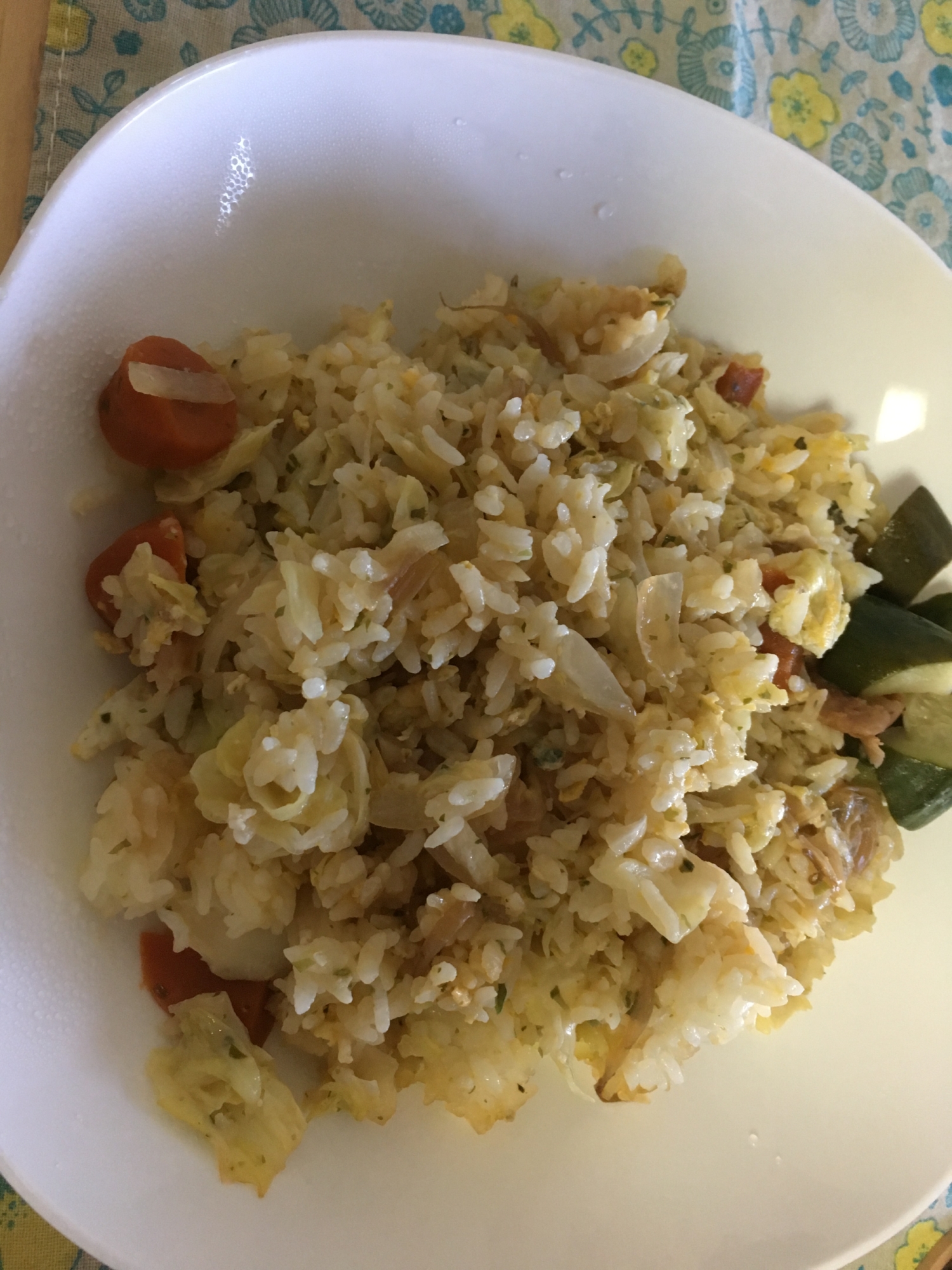 肉じゃが余り物チャーハン