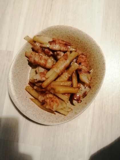 じゃがいもの肉巻き南蛮だれ