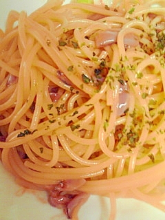 塩辛パスタ レシピ 作り方 By 梨ボー 楽天レシピ