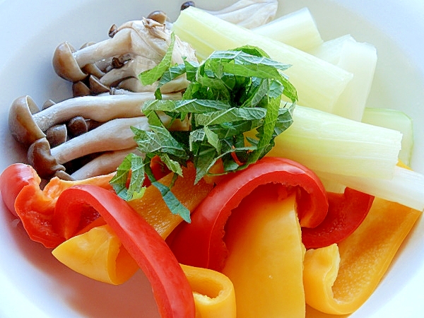 ダイエットにも❤蒸し野菜サラダ♪(ポン酢がけ)