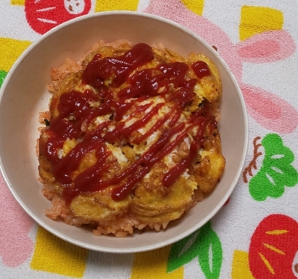 おもてなし♪チーズ入りのオムライス