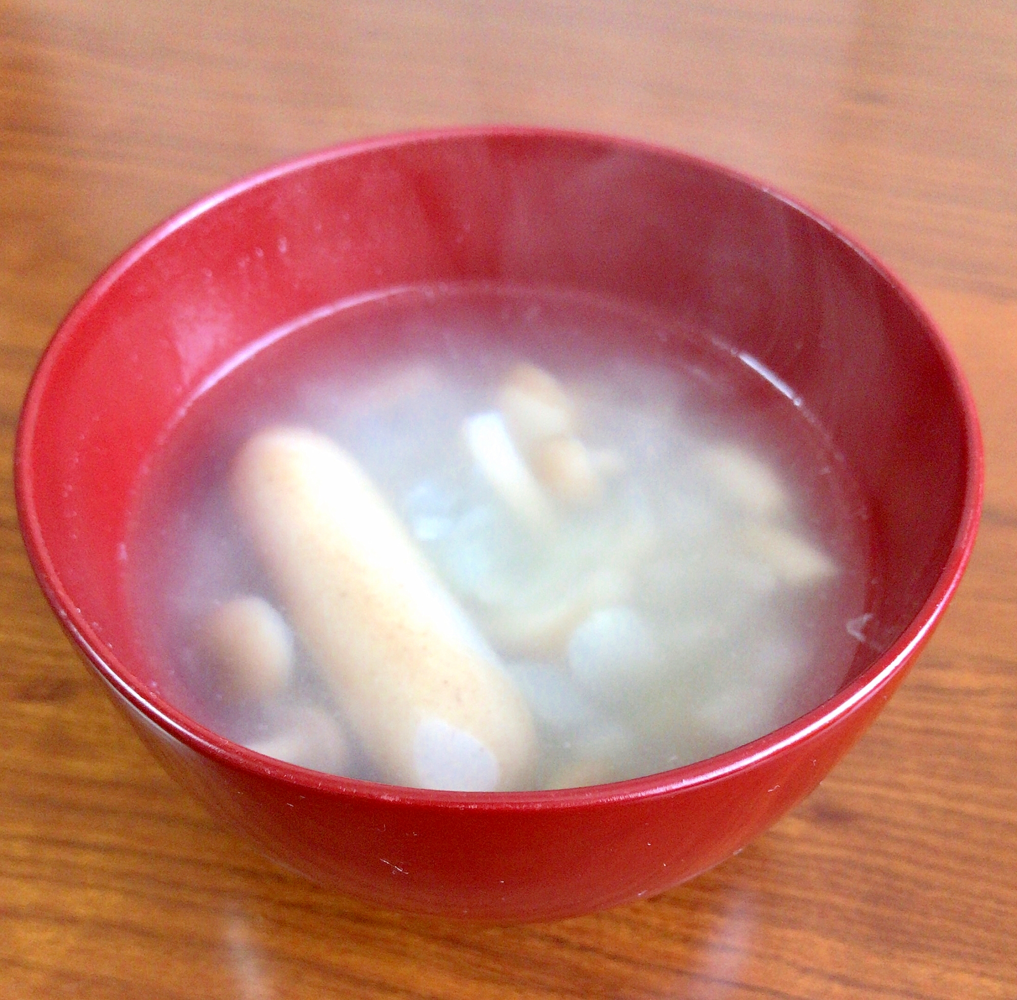 忙しい朝に☆オニオンきのこ中華スープ