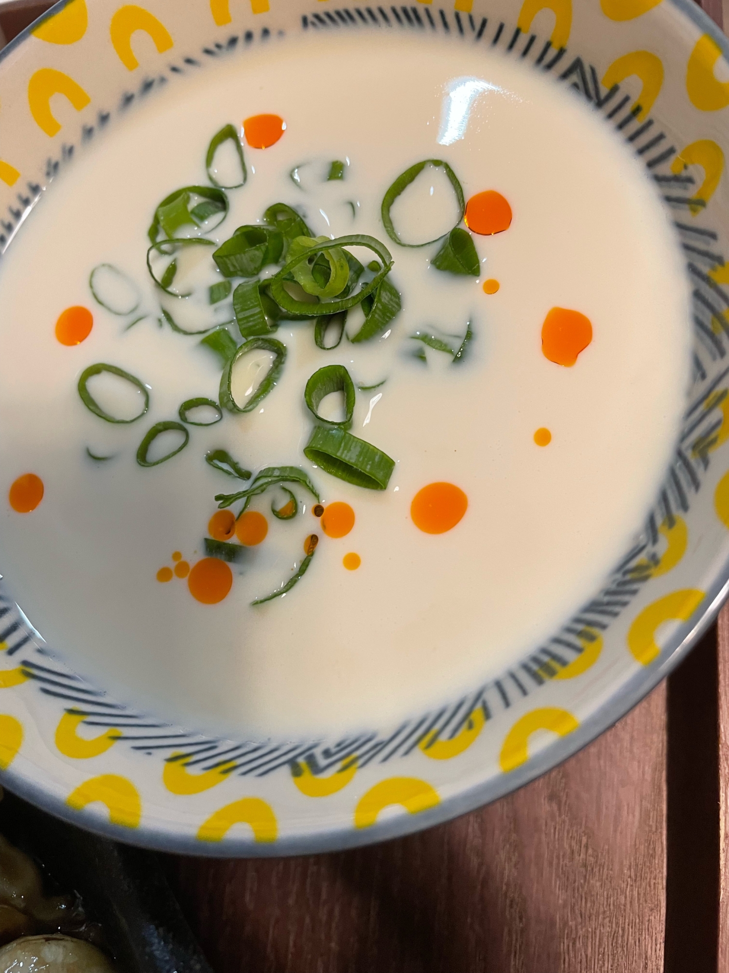 豆乳豆腐スープ