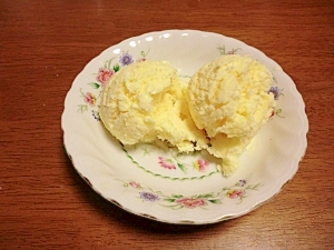 白身も使う簡単アイスクリーム