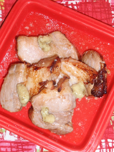 豚バラの麹ポンマリネ焼き