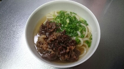 肉うどんの甘辛い感じが食べたくなり、レシピ参考させて頂きました(^∇^)
とっても美味しく出来ました(＾ω＾)♪♪
ごちそうさまでした★☆★