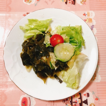 わかめレタストマトサラダ