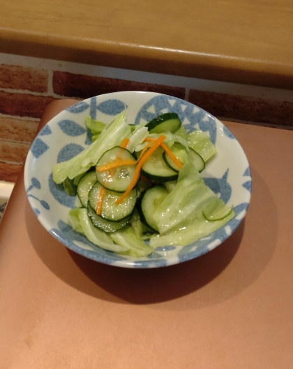 きゅうりキャベツ人参の即席漬け