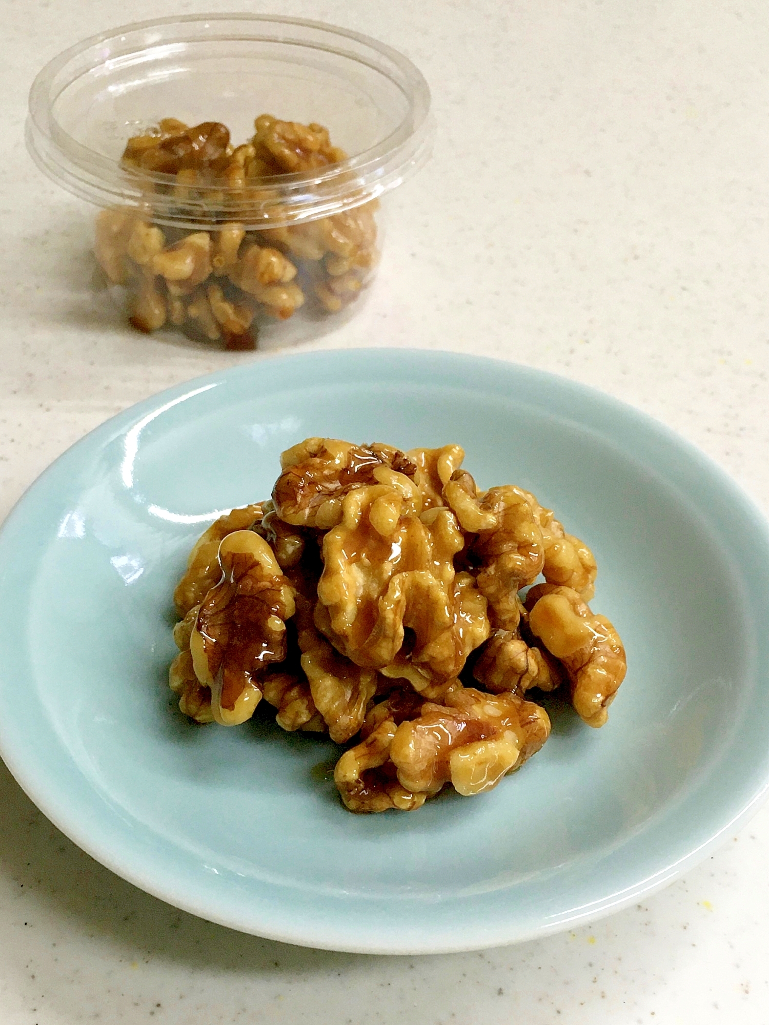 レンジで3分！くるみ 甘露煮　ヘルシーおやつ