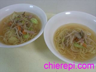 市販の麺とあり合わせのお野菜で作りましたが美味しく出来ました、ごちそうさまでした☆