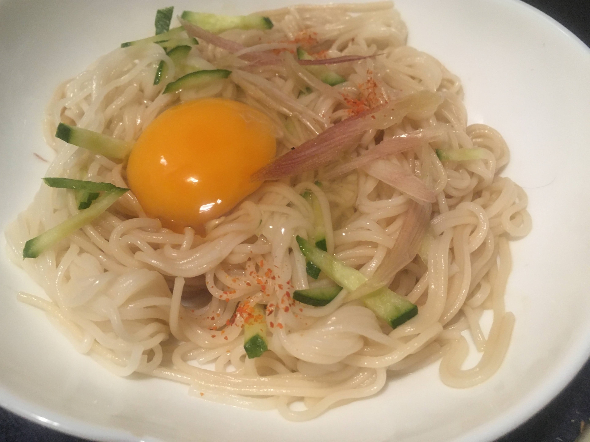 みょうが きゅうりの月見そうめん レシピ 作り方 By Naben 楽天レシピ