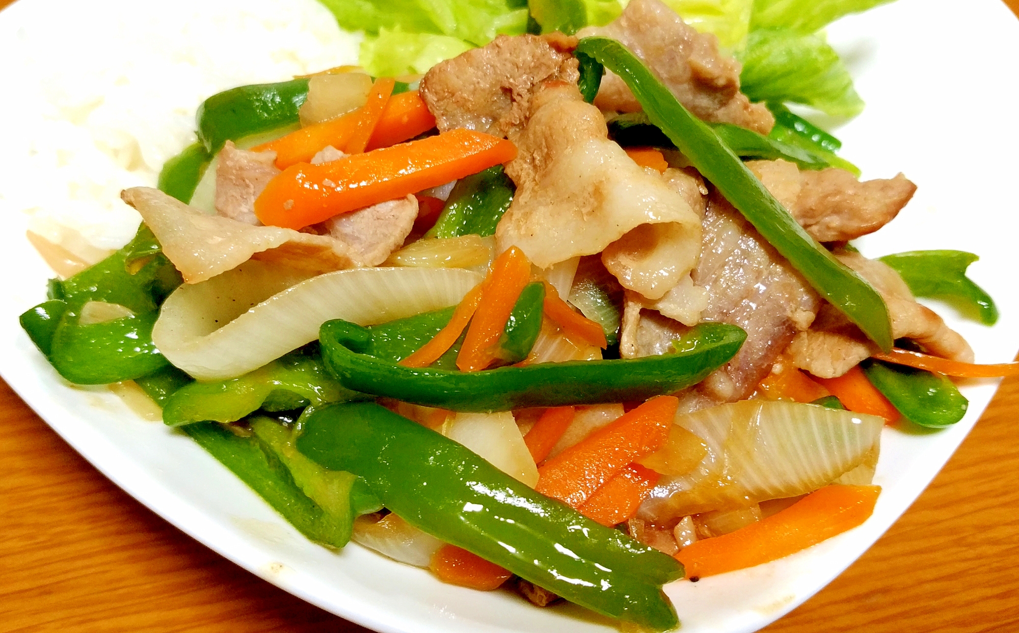 シャキシャキ☆豚バラ肉と野菜のオイスターソース炒め