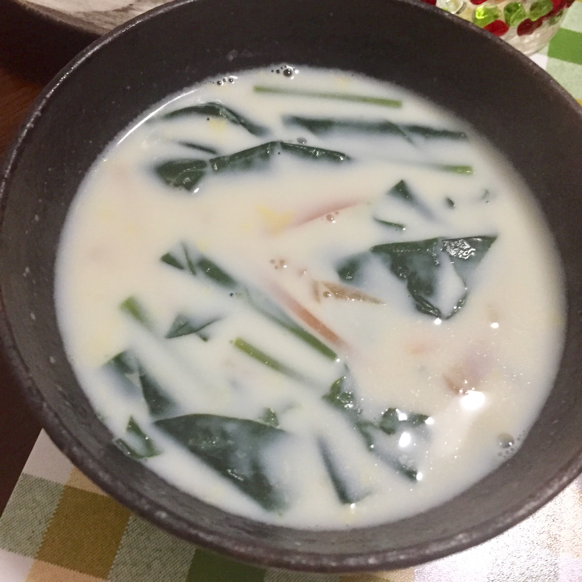 牛乳で ほうれん草とベーコンのクリームスープ レシピ 作り方 By Nozenkazra 楽天レシピ