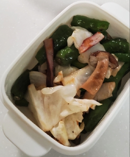 イカと野菜の塩炒め.*:o○o。