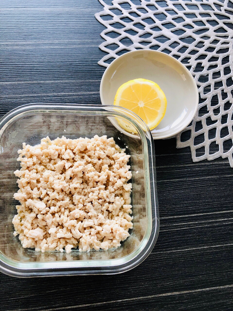 常備菜☆鶏ひき肉の塩レモンそぼろ