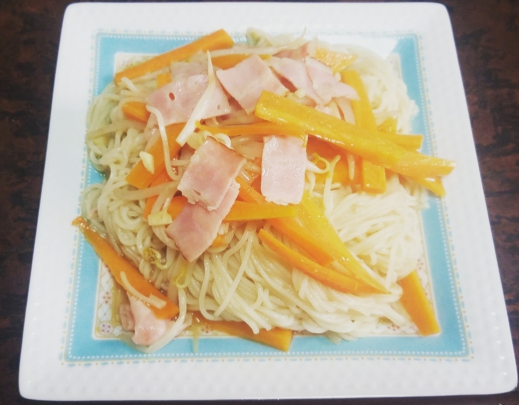 簡単！素麺チャンプルー