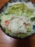 ハムと小松菜のポテトサラダ