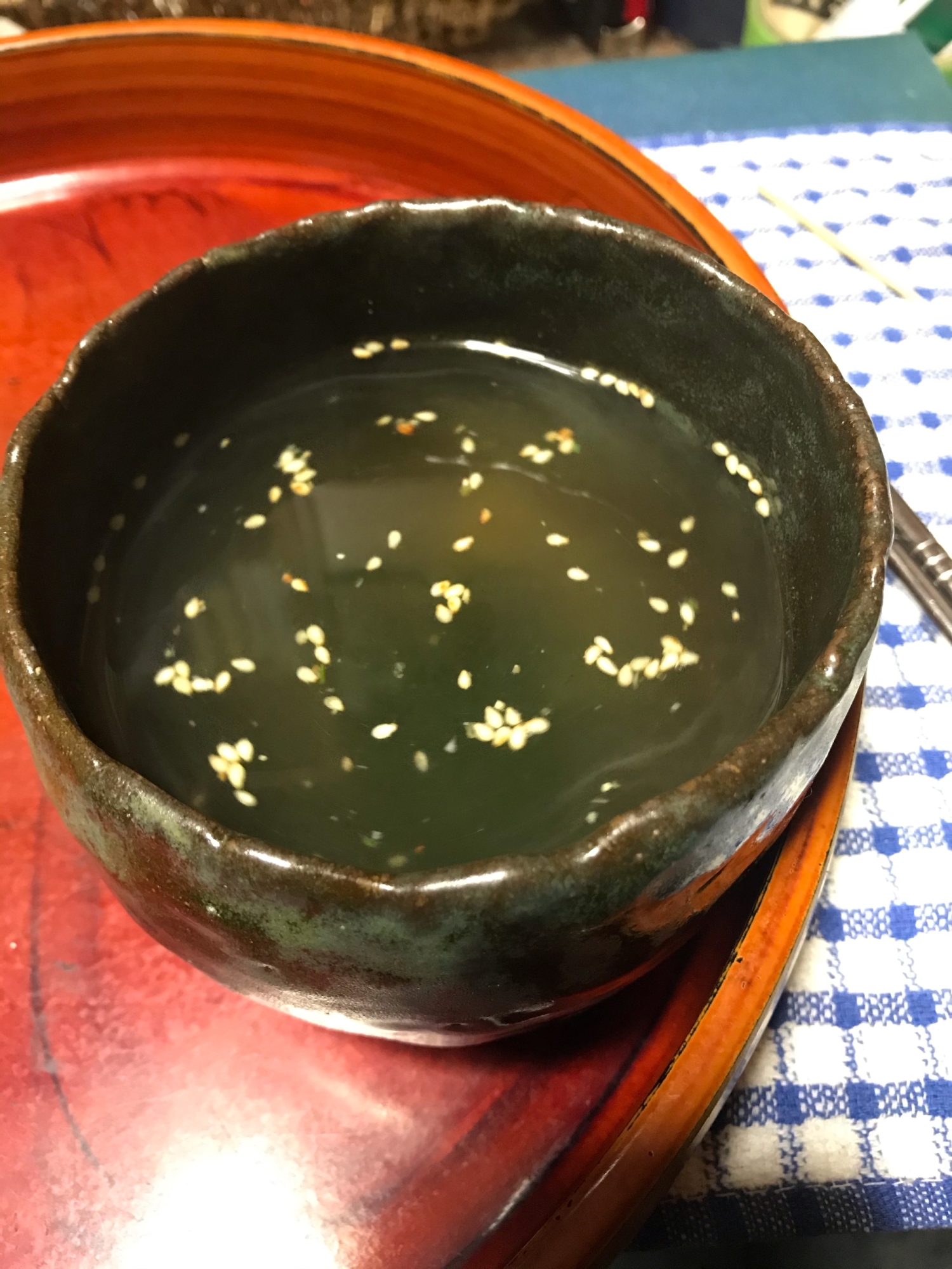 コンソメ生姜ワカメスープ