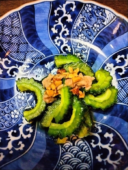 ゴーヤのツナアーモンド和え