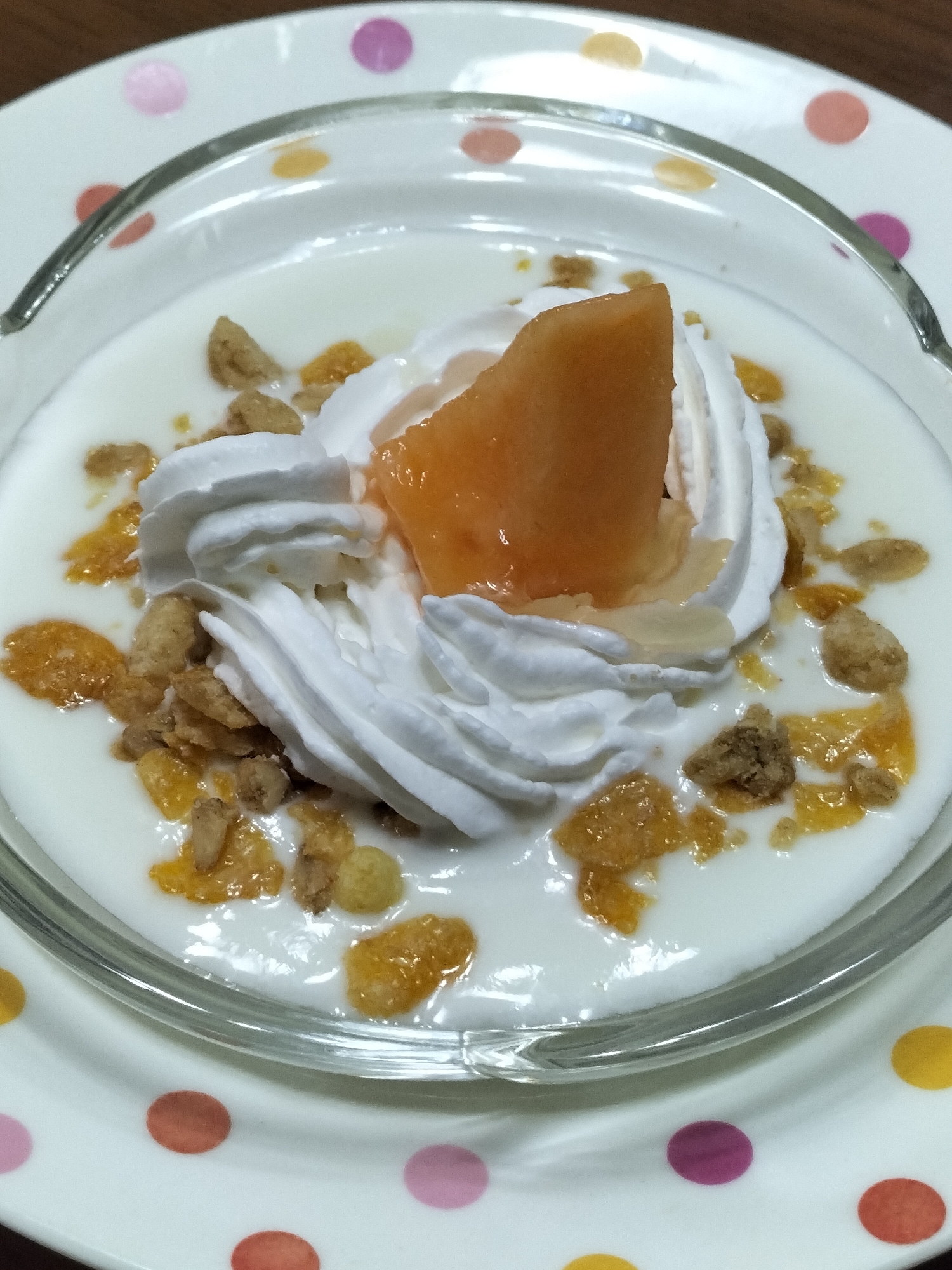 メロン◆ホイップ◆フルグラのデザートヨーグルト〜♬