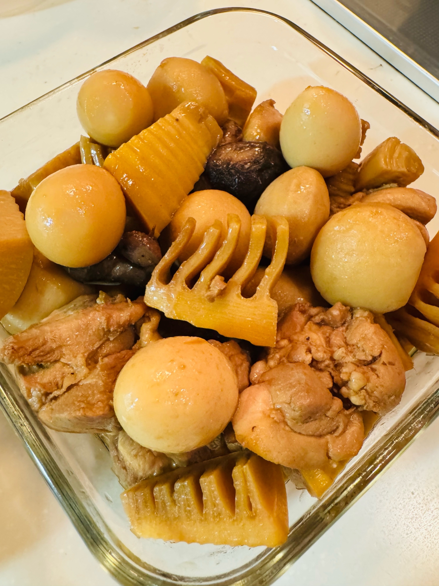 たけのこと鶏肉の煮物