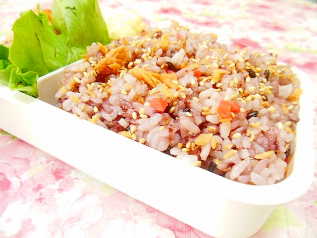 ❤甘塩鮭と紅生姜とホースラディシュの混ぜご飯❤