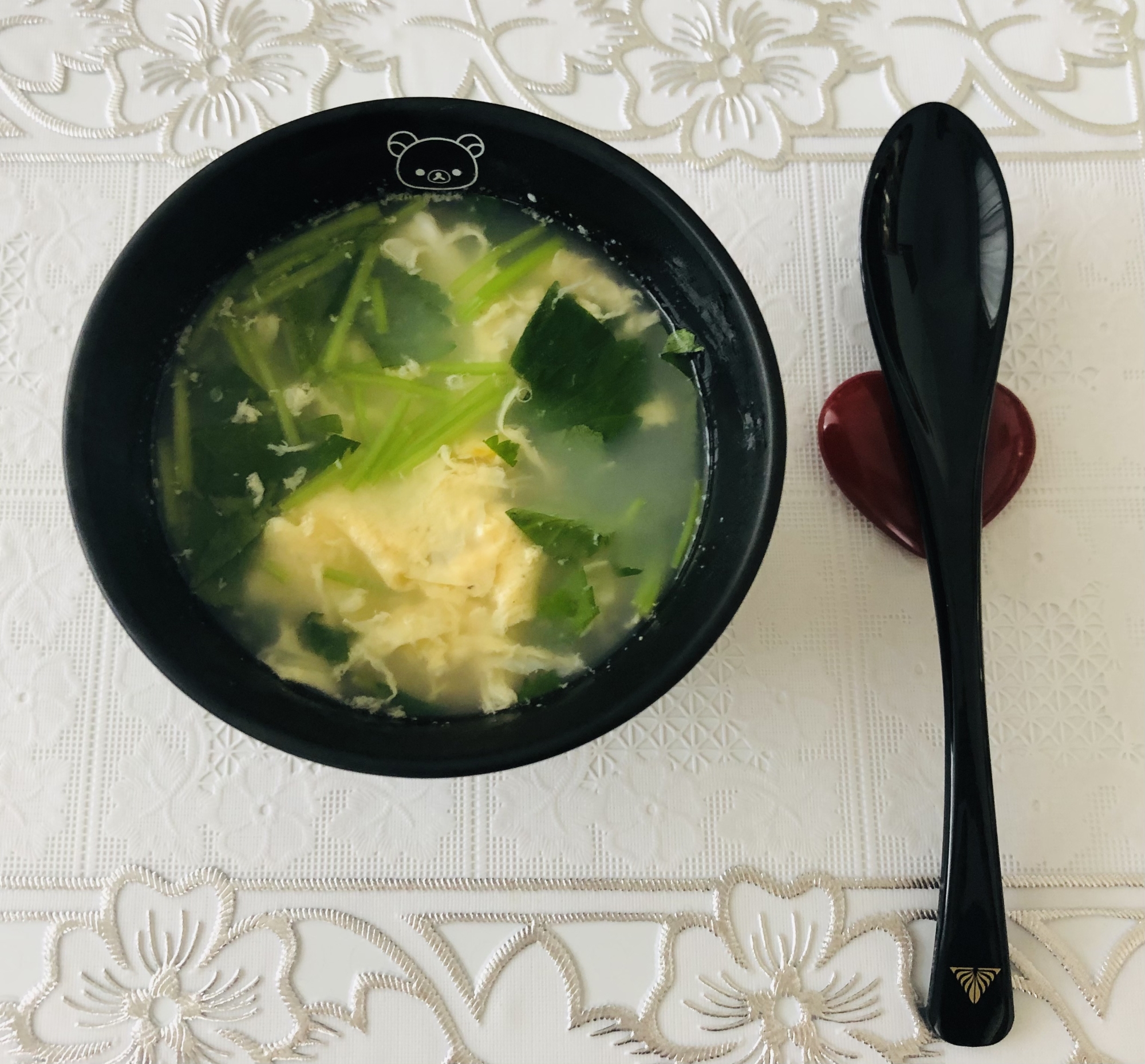 三つ葉のたまごスープ