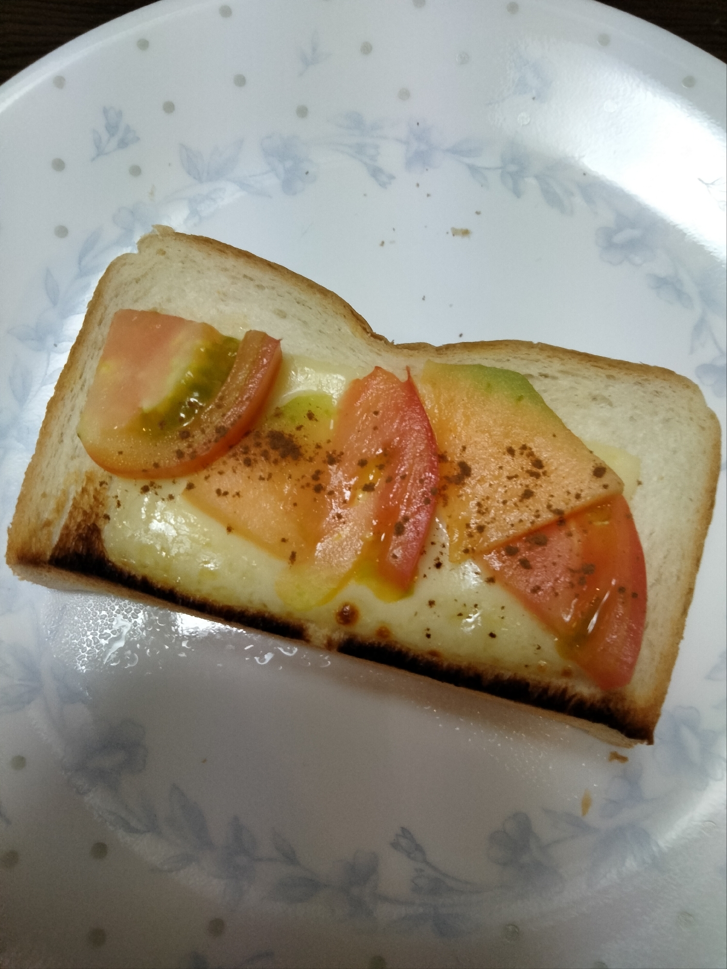 チーズトーストアレンジ トマト&メロン