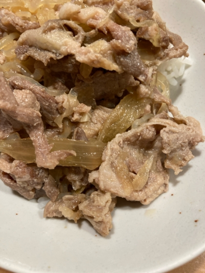 【楽めし】豚丼