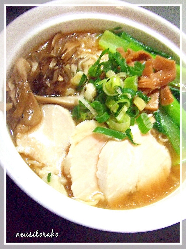 舞茸あんかけラーメン レシピ 作り方 By ねうしとら子 楽天レシピ