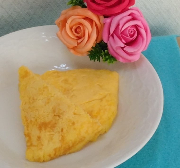 簡単✨ケーキみたいな卵焼き✨バニラヨーグルト味
