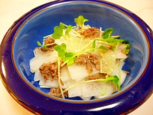 レモンの風味 大根と手作りコンビーフのサラダ レシピ 作り方 By みつやん0211 楽天レシピ