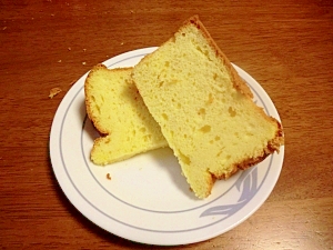 18cm型たっぷりのシフォンケーキ