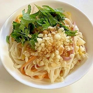 綺麗色のうどんで　ぶっかけ冷やしうどん